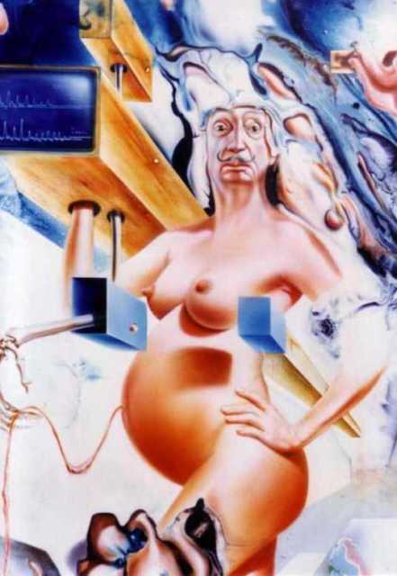 Salvador Dali schwanger, Dali pregnant