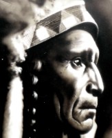 Indian Chief - Nez Percé, Oilpainting